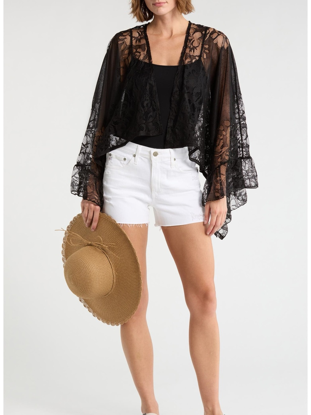 42. Vince Camuto • black lace cardi
